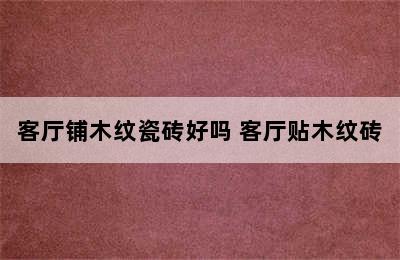 客厅铺木纹瓷砖好吗 客厅贴木纹砖